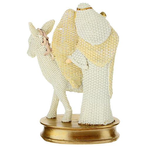 Święta Rodzina z żywicy, efekt plecionki, 20 cm 4