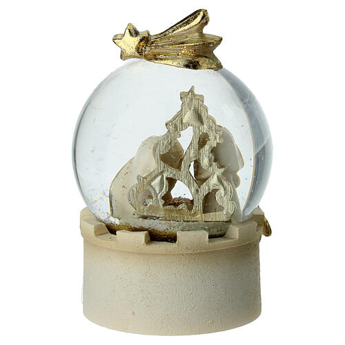 Snow globe with Holy Family, 4 in 5