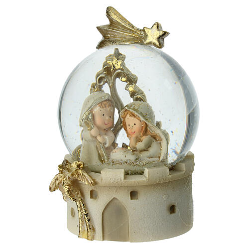 Boule à neige Sainte Famille 10 cm 1