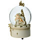 Music box with Nativity, snow globe of 7x3.5 in s3