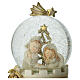 Carillon palla di vetro con neve 17x9 cm s2