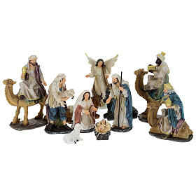 Complete nativity scene 25cm resin set