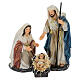 Complete nativity scene 25cm resin set s2