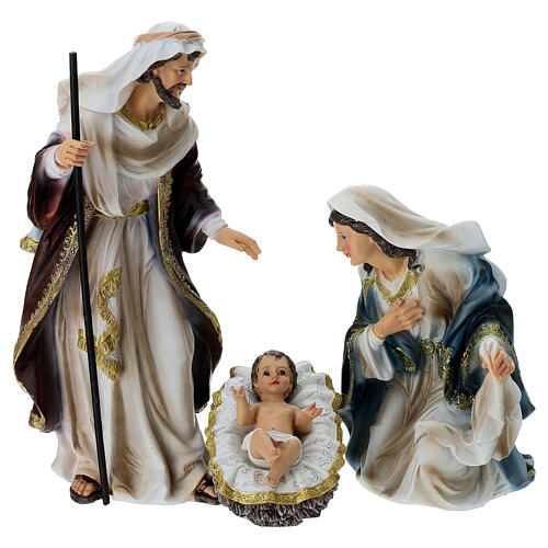 Nativity scene set of 30 cm resin figures 2