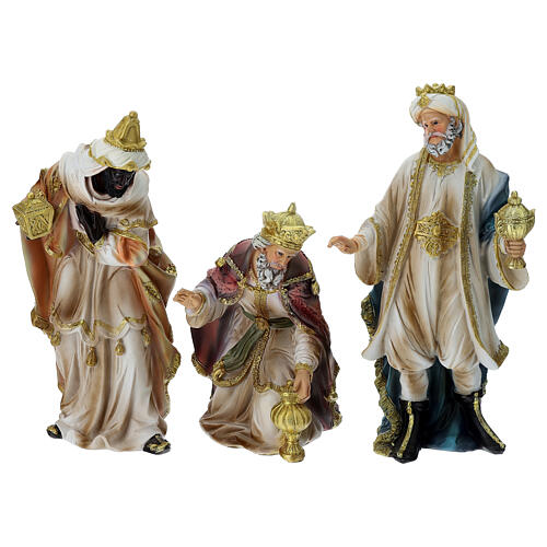 Nativity scene set of 30 cm resin figures 4