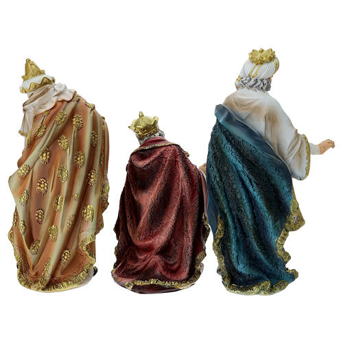 Nativity scene set of 30 cm resin figures 6