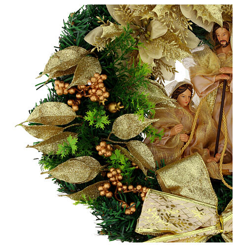 Wreath with Nativity, 14 in 4