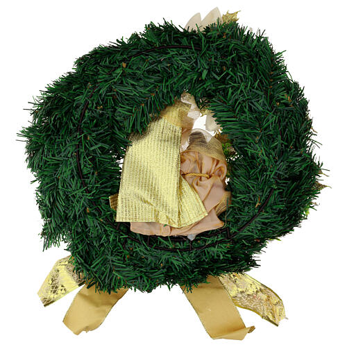 Wreath with Nativity, 14 in 6