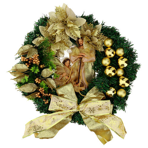Nativity Holy Family wreath 35 cm 1