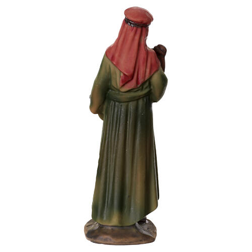 Bauer mit Wasserschlauch – für 8 cm Krippe, Resin 4