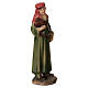 Farmer statue with water bottle nativity 8 cm resin s2