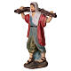 Statua pastore con tronco di legna presepe 8 cm s2