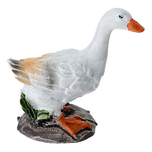 Goose with grass for 10-12 cm Nativity Scene 1