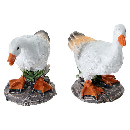 Goose with Grass Nativity Figurine 10-12 cm 3