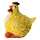 Pollo in plastica presepe 10-12 cm s3