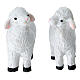 Agnellino bianco in plastica presepe 10-12 cm s3