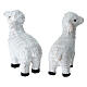 Agnellino bianco in plastica presepe 10-12 cm s4