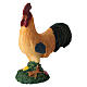 Gallo con due galline presepe 10-12 cm s4