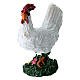 Gallo con due galline presepe 10-12 cm s5