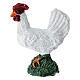 Gallo con due galline presepe 10-12 cm s10