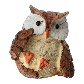 Gufo in plastica presepe 10-12 cm