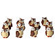 Gufo in plastica presepe 10-12 cm s2