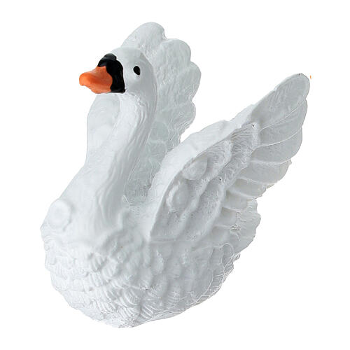 Schwan, weiß, aus Kunststoff, für 10–12 cm Krippe 1
