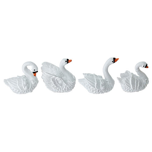 White swan for 10-12 cm Nativity Scene 5