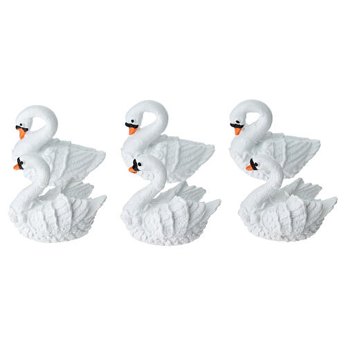 Cisne blanco belén 10-12 cm 4