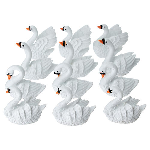 White Swan Figurine for Nativity 10-12 cm 2