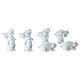 Coniglietto bianco in plastica presepe 10-12 cm s2