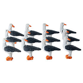 Gabbiano in plastica presepe 10-12 cm
