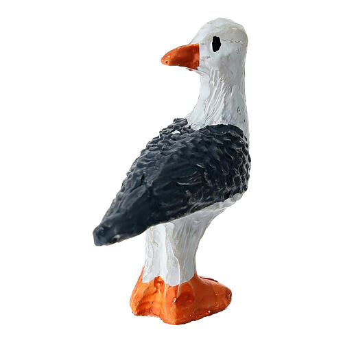 Gabbiano in plastica presepe 10-12 cm 3