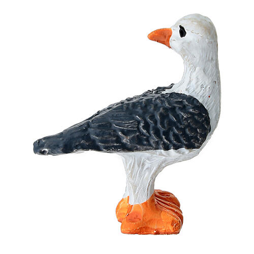 Gabbiano in plastica presepe 10-12 cm 4