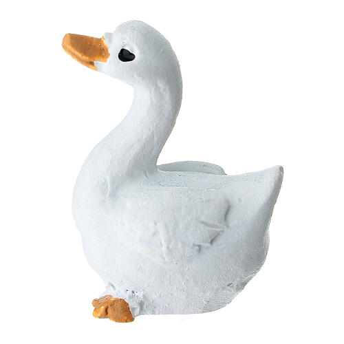 Oca in plastica presepe 10-12 cm 1