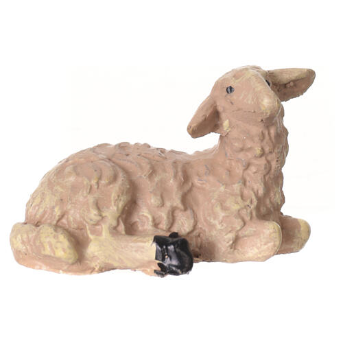 Pecora per presepe da 4 cm resina 4