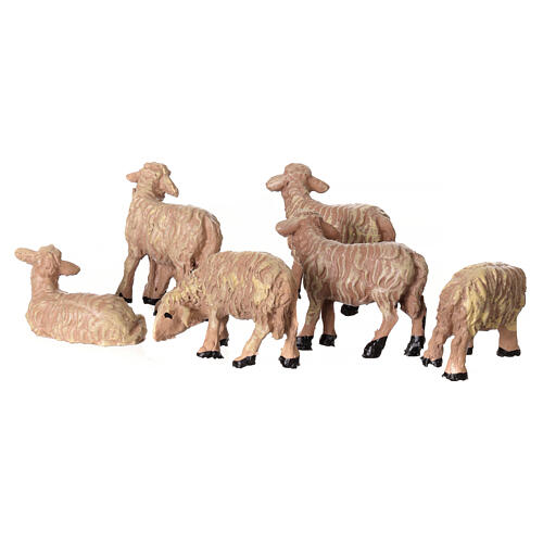 Pecora per presepe da 4 cm resina 6