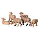 Pecora per presepe da 4 cm resina s6