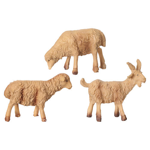 Cordeiros de resina para presépio 8 cm H real 5 cm 2