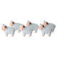 Agnello bianco in plastica presepe 10-12 cm s2