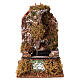 Fontana in sughero presepe 8-10 cm con pompa fatta a mano 15x10x15 cm s1