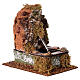 Fontana in sughero presepe 8-10 cm con pompa fatta a mano 15x10x15 cm s3