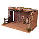 Stalla Natività 40x25x25 cm presepe da 12-15 cm s3