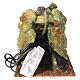 Montagna con fiume pompa 15x15x45 cm presepe 8-10cm s5