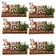 Gallo con legna presepe 10-12 cm s2