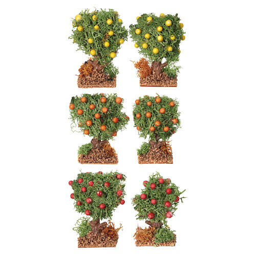 Árboles de frutas surtidos belén 8 cm para figuras 8 cm 5