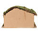 Capanna vuota con muro di sassi 25x15x15 cm presepe 8-10 cm s4