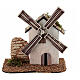 Mulino a vento senza movimento 15x5x10 cm presepe 8-10 cm s1