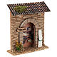 Bottega di tessuti 15x5x15 cm presepe 8-10 cm s3