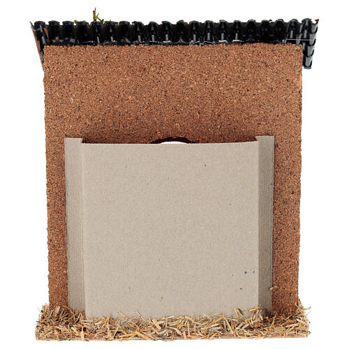 Bottega di ceramiche 15x5x15 cm presepe 8-10 cm 4